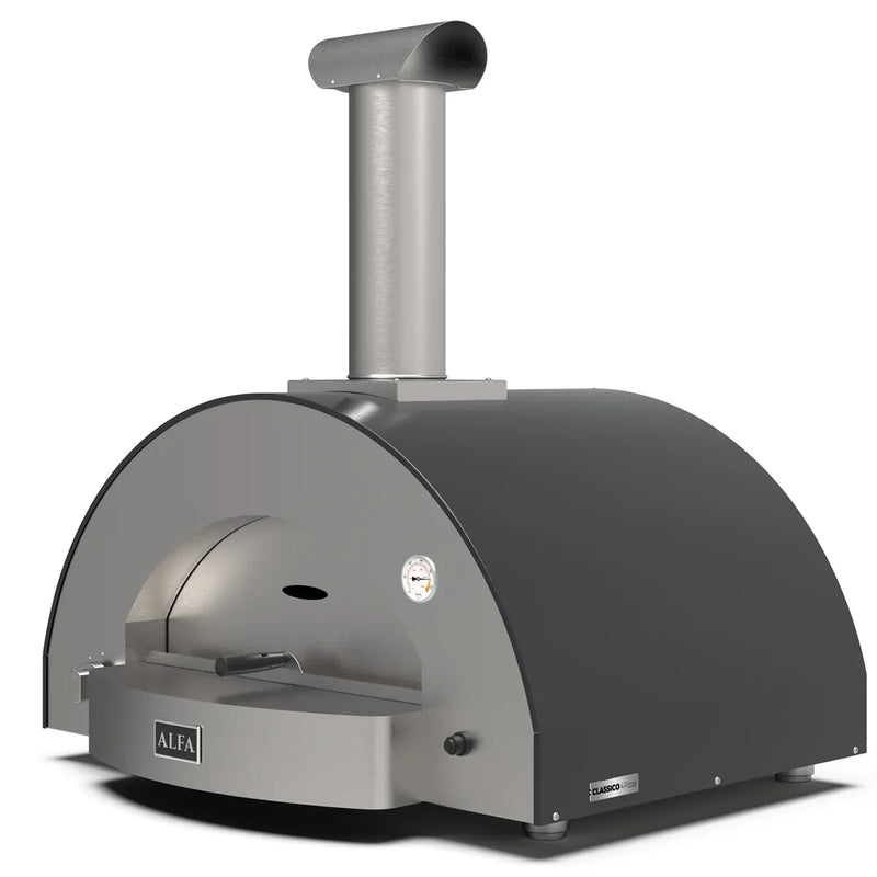 Alfa Classico 4 Pizze Gas Pizza Oven Ardesia Grey - The Kansas City BBQ Store