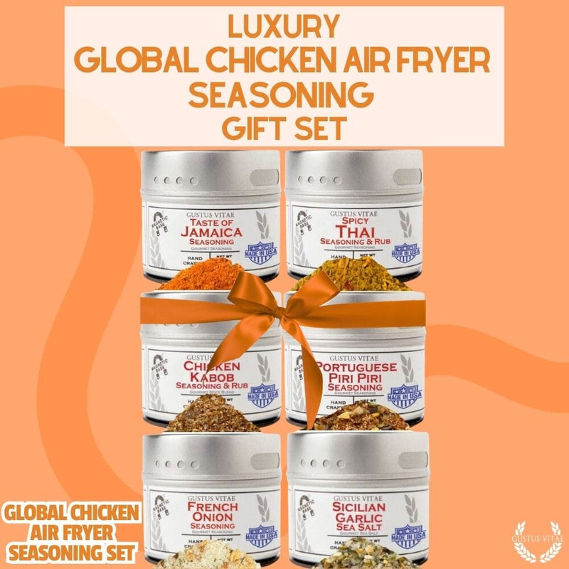 Global Chicken Air Fryer Seasoning Set - Artisanal Spice Blends Six Pack
