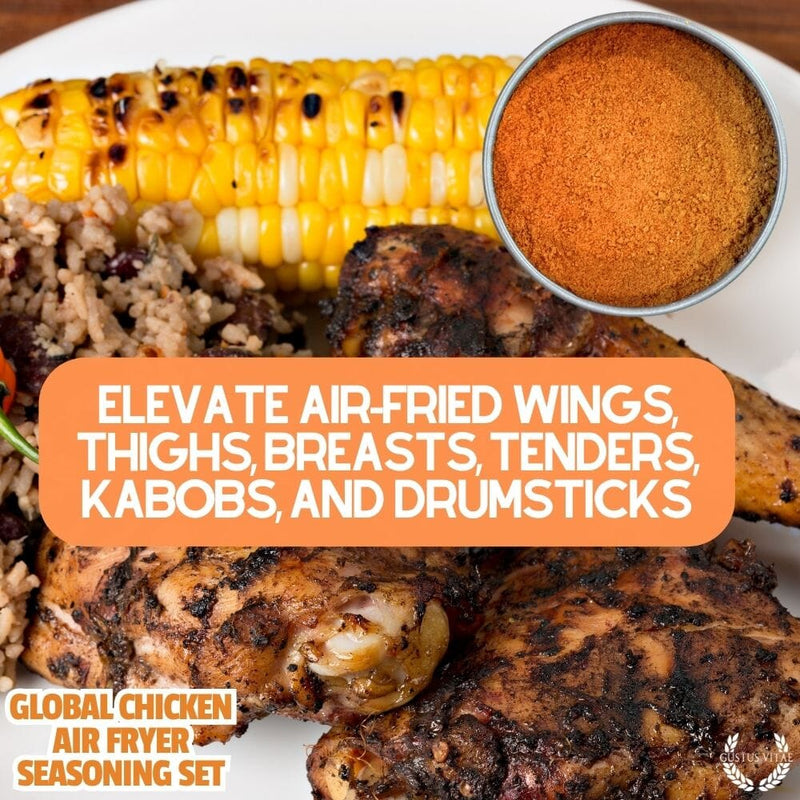 Global Chicken Air Fryer Seasoning Set - Artisanal Spice Blends Six Pack