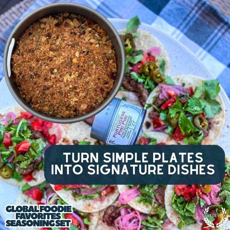 Global Foodie Favorites | World-Spanning 6 Pack Collection | Authentic Gourmet Seasonings and Spice Blends