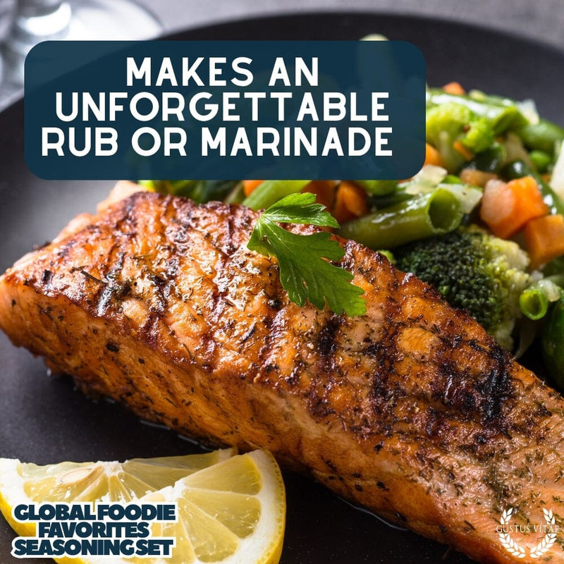 Global Foodie Favorites | World-Spanning 6 Pack Collection | Authentic Gourmet Seasonings and Spice Blends