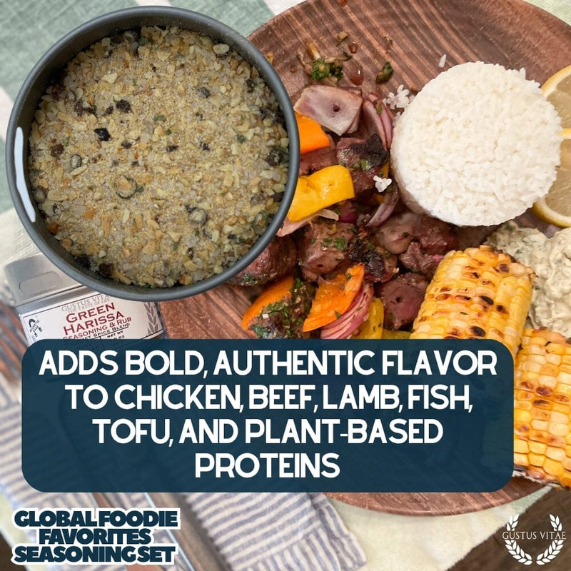 Global Foodie Favorites | World-Spanning 6 Pack Collection | Authentic Gourmet Seasonings and Spice Blends
