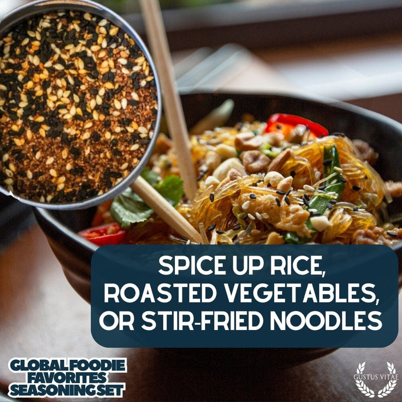 Global Foodie Favorites | World-Spanning 6 Pack Collection | Authentic Gourmet Seasonings and Spice Blends