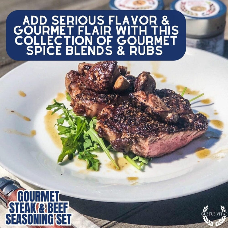 Gourmet BBQ Steak &  Beef Seasoning Gift Set - Six Pack