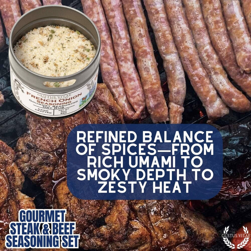 Gourmet BBQ Steak &  Beef Seasoning Gift Set - Six Pack