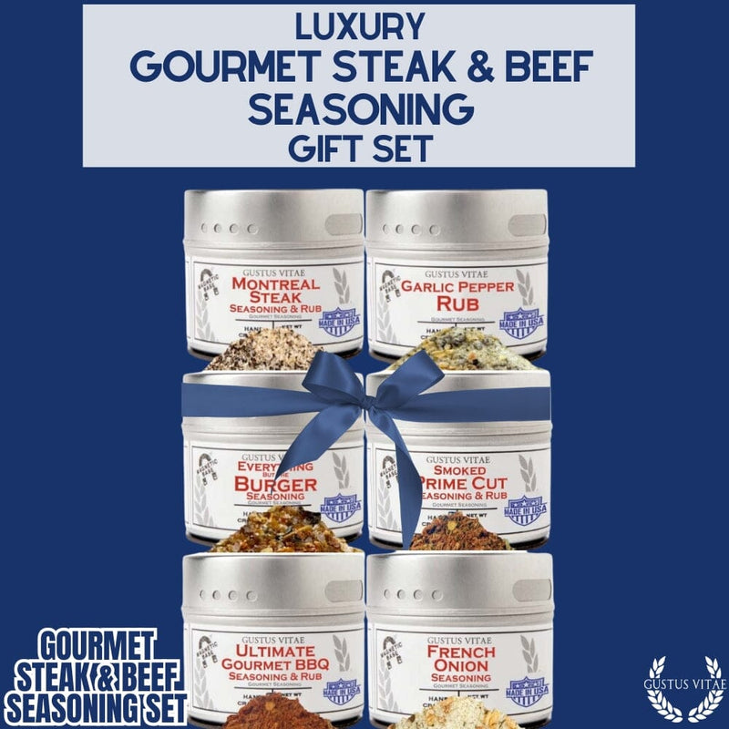 Gourmet BBQ Steak &  Beef Seasoning Gift Set - Six Pack