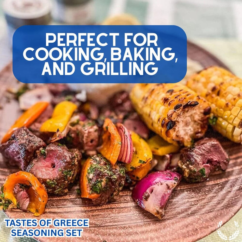Greek Seasoning Gift Set - Tastes of Greece - Artisanal Spice Blends Six Pack