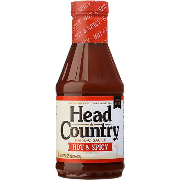 Head Country Hot & Spicy Bar-B-Q Sauce 20 oz. - The Kansas City BBQ Store