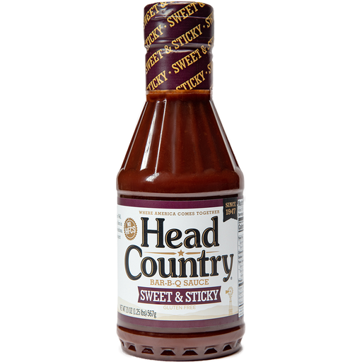 Head Country Sweet & Sticky BBQ Sauce 20 oz. - The Kansas City BBQ Store
