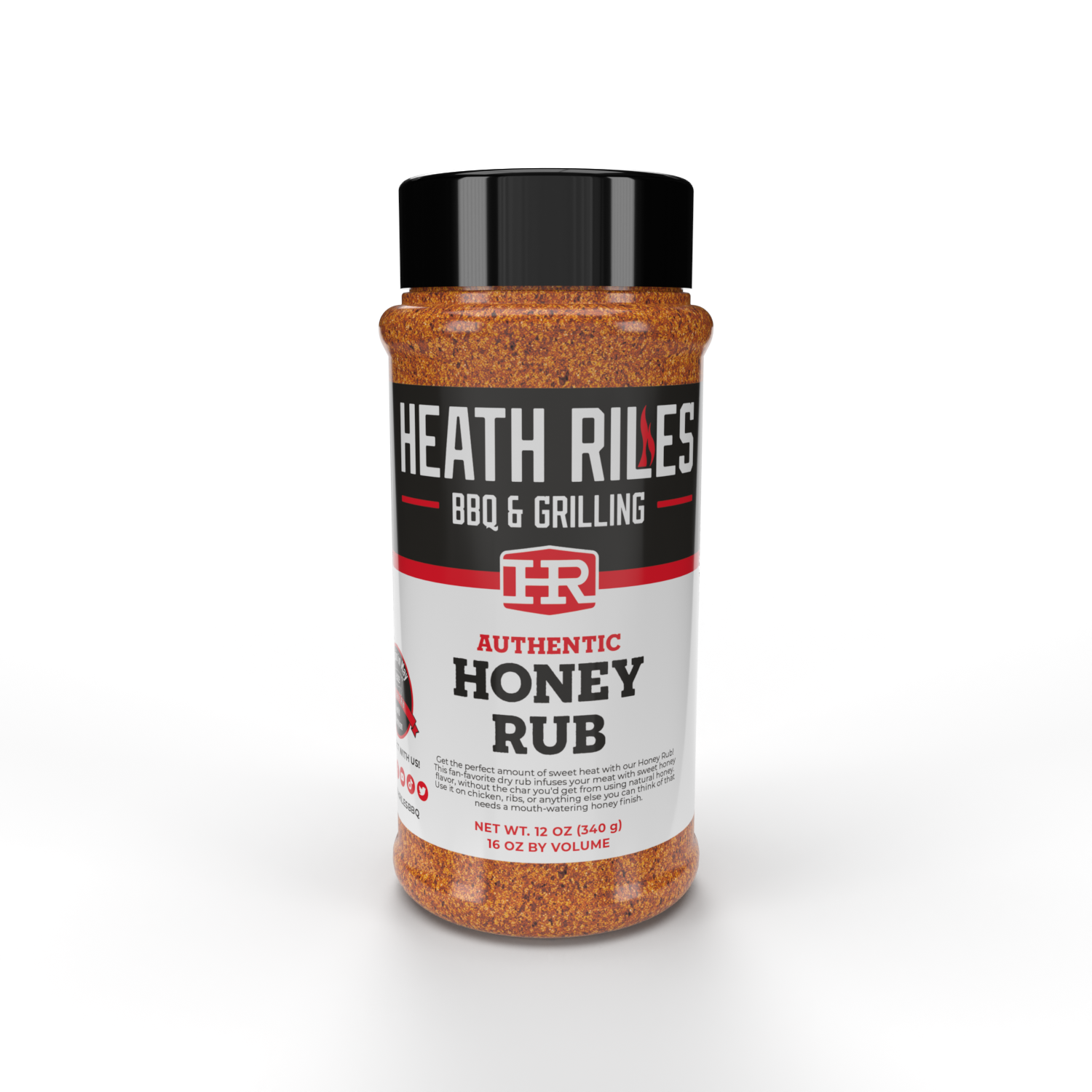 Heath Riles Honey Rub 16 oz. - The Kansas City BBQ Store