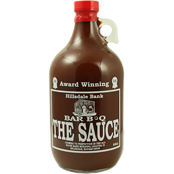 Hillsdale Bank Bar-B-Q The Sauce Hot 1/2 Gallon - The Kansas City BBQ Store