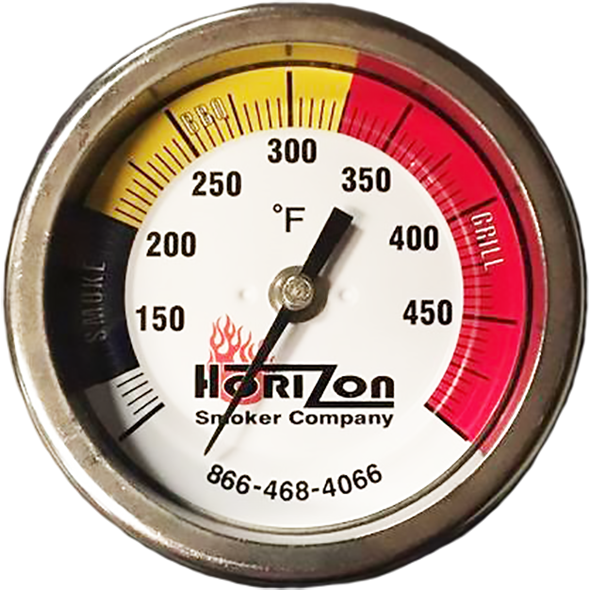 Horizon Smoker 3'' Thermometer - The Kansas City BBQ Store