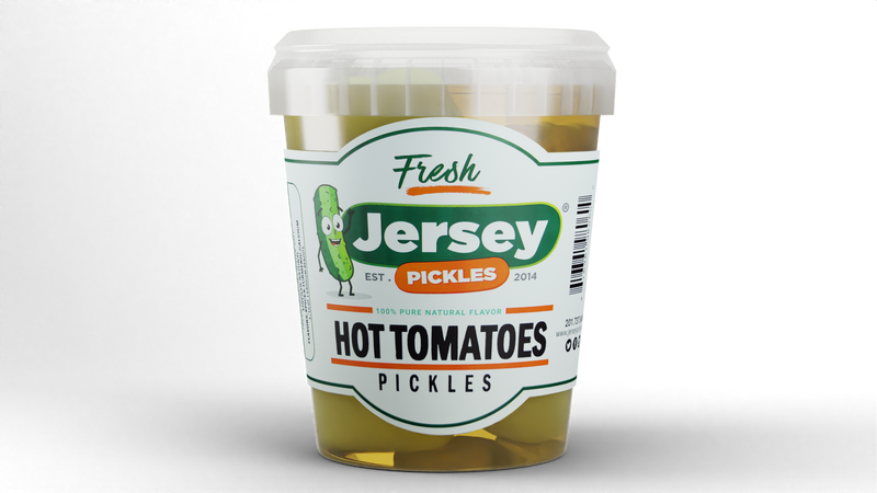 Hot Pickled Green Tomatoes