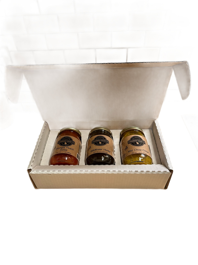 Custom (your branding on shipper) Mason Jar (3) Pack Gift