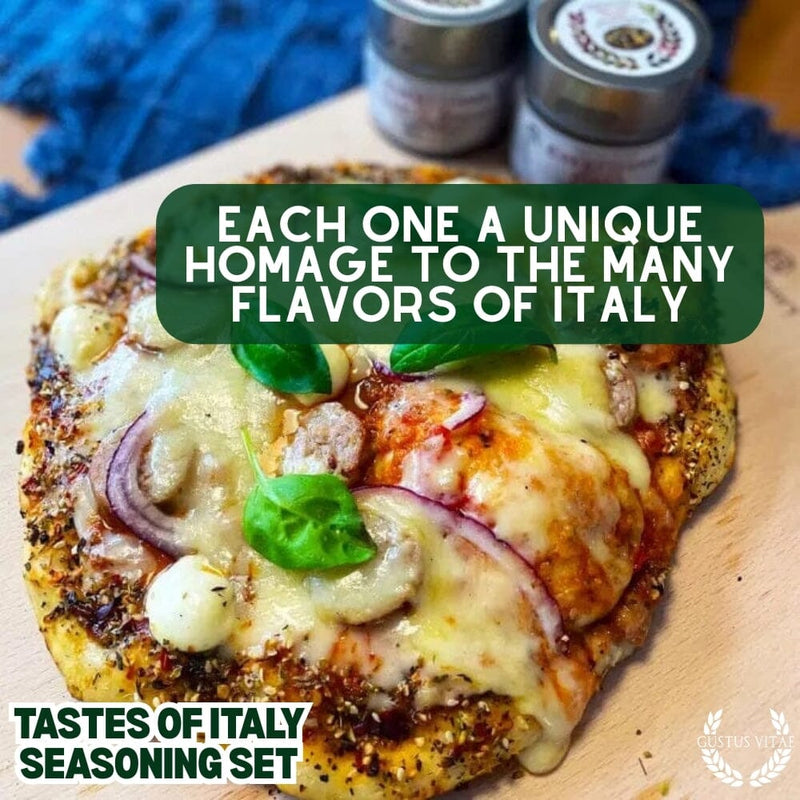 Italian Seasoning Gift Set - Tastes of Italy - Artisanal Spice Blends Six Pack