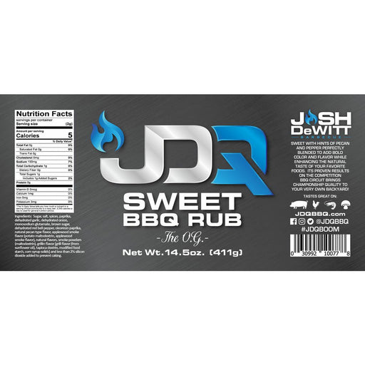 JDQ The OG Sweet BBQ Rub 14.5 oz. - The Kansas City BBQ Store