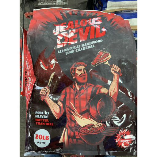Jealous Devil Lump Charcoal 20# Bag - The Kansas City BBQ Store