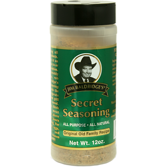 Jim Baldridge's Secret Seasoning 12 oz. - The Kansas City BBQ Store