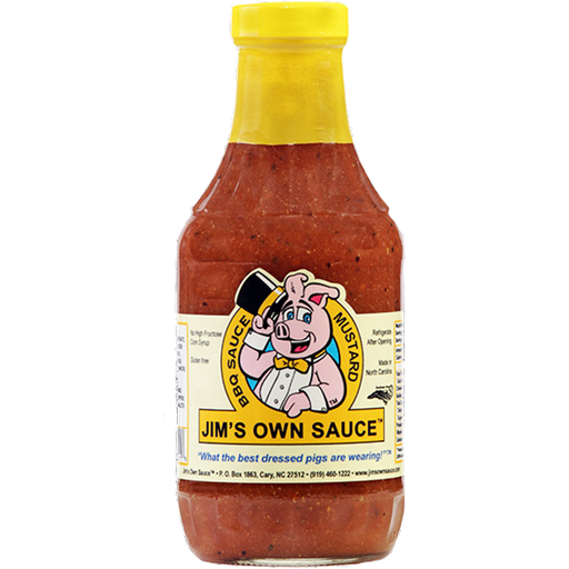 Jim's Own Mustard Bar-B-Que Sauce 16 oz. - The Kansas City BBQ Store