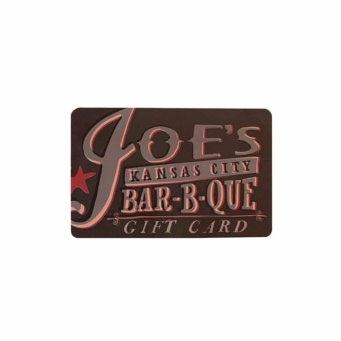 Joe's Kansas City Bar-B-Que Gift Card for restaurant use only - The Kansas City BBQ Store