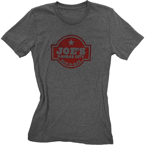 Joe's Kansas City Bar-B-Que Logo Tee with Red Print - The Kansas City BBQ Store