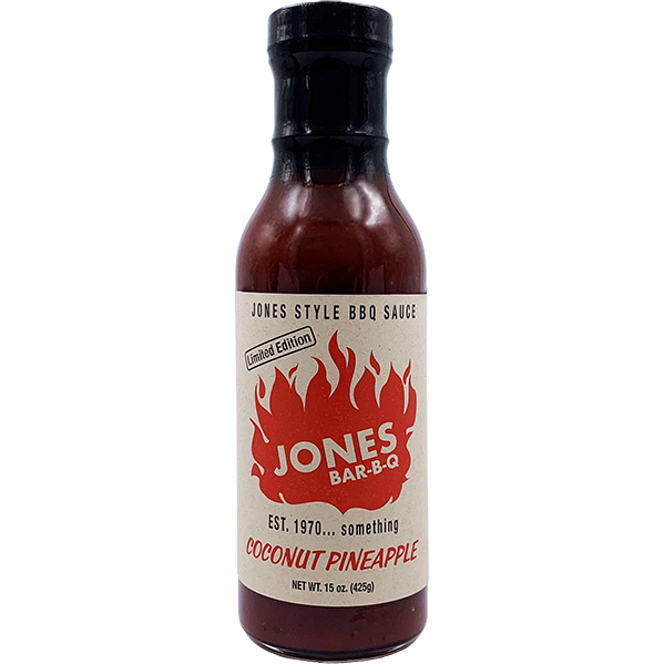 Jones Bar-B-Q Coconut Pineapple Sauce 15 oz. - The Kansas City BBQ Store