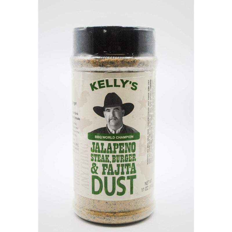 Kelly's Jalapeno Steak, Burger & Fajita Dust 11 oz. - The Kansas City BBQ Store