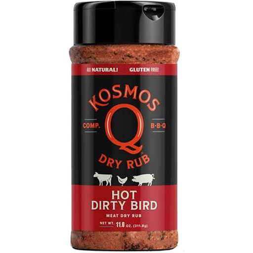 Kosmo's Q Dirty Bird Hot Rub 11 oz. - The Kansas City BBQ Store
