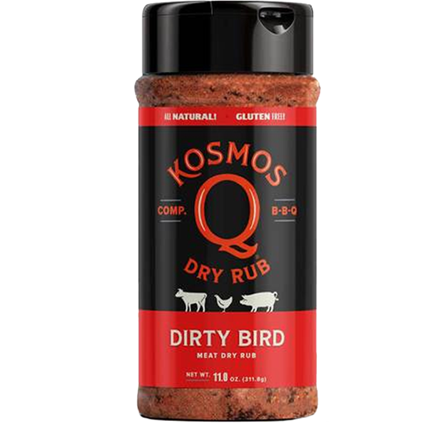Kosmo’s Q Dirty Bird Rub 16 oz – Award-winning BBQ seasoning with savory heat”- The Kansas City BBQ Store