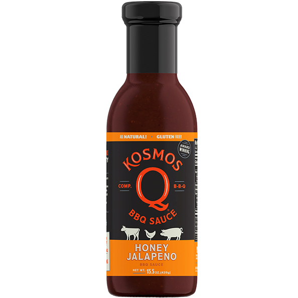Kosmo's Q Honey Jalapeño BBQ Sauce 15.5 oz. - The Kansas City BBQ Store