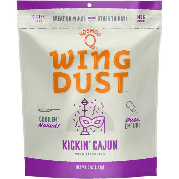 Kosmo's Q Kickin' Cajun Wing Dust 5 oz. - The Kansas City BBQ Store