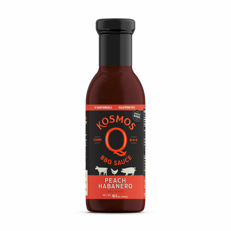 Kosmo's Q Peach Habanero BBQ Sauce 15.5 oz. - The Kansas City BBQ Store