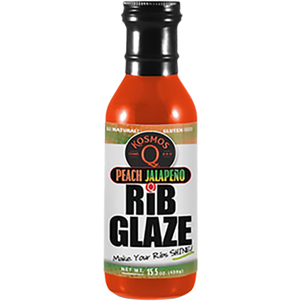 Kosmo's Q Peach Jalapeño Rib Glaze 15.5 oz. - The Kansas City BBQ Store