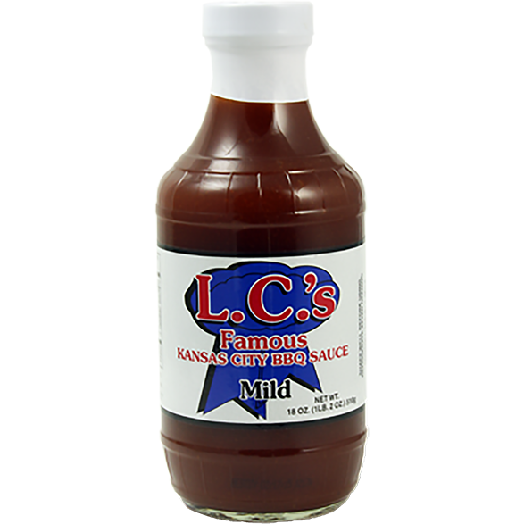 L.C.'s Famous Kansas City Mild Barbecue Sauce 18 oz. - The Kansas City BBQ Store