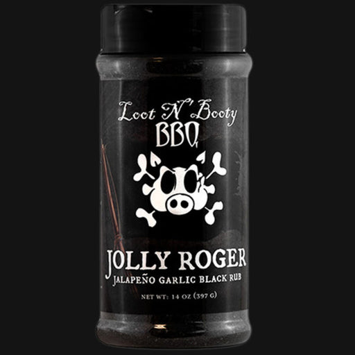 Loot N' Booty BBQ Jolly Roger Black Rub 14 oz. - The Kansas City BBQ Store