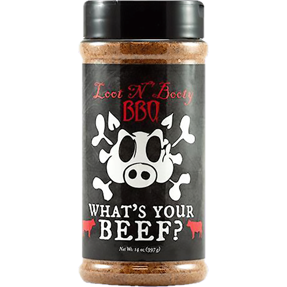 Loot N' Booty BBQ What's your Beef? Rub 14 oz. - Worldwide Shipping Available! | The Kansas City BBQ Store