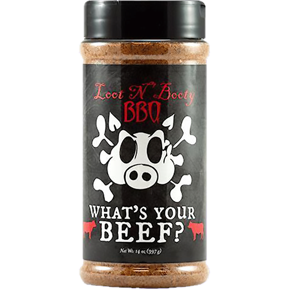Loot N' Booty BBQ What's your Beef? Rub 14 oz. - The Kansas City BBQ Store