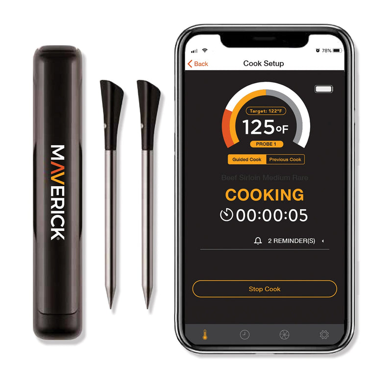Maverick BT-32 BLUETOOTH STAKE TRULY WIRELESS INTELLIGENT FOOD THERMOMETER (2 PROBES) - The Kansas City BBQ Store