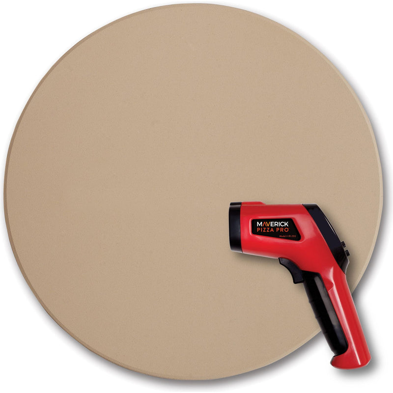 Maverick Pizza Pro Grilling Stone w/ Infrared Thermometer - The Kansas City BBQ Store