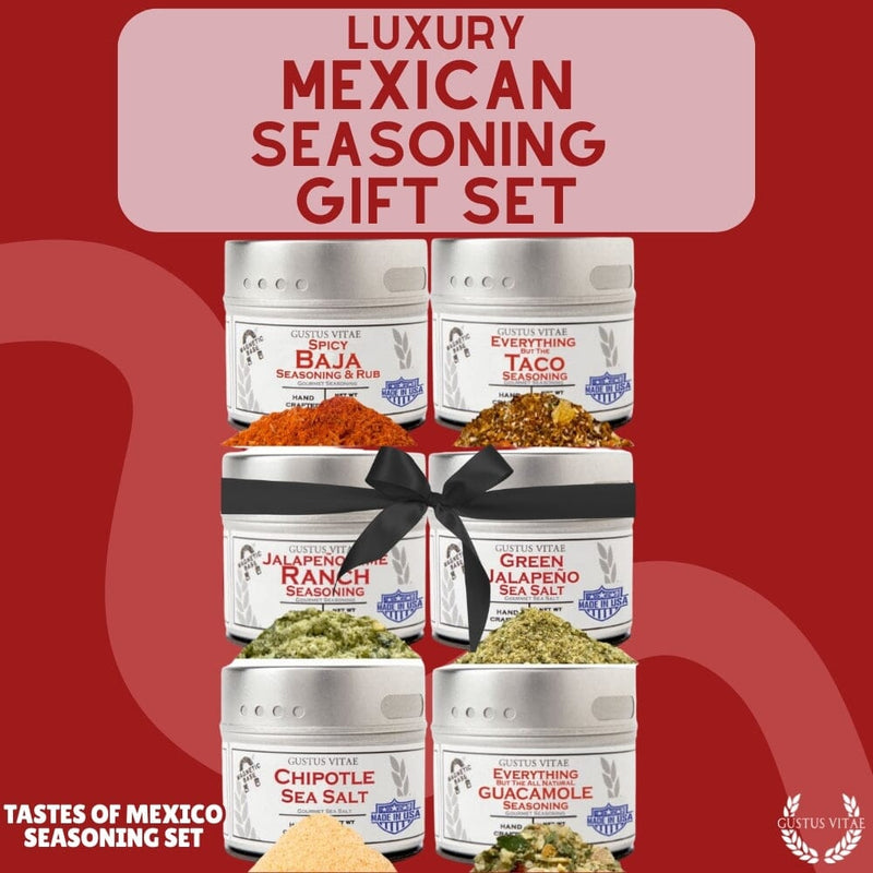 Mexican Seasoning Gift Set - Tastes of Mexico - Artisanal Spice Blends Six Pack