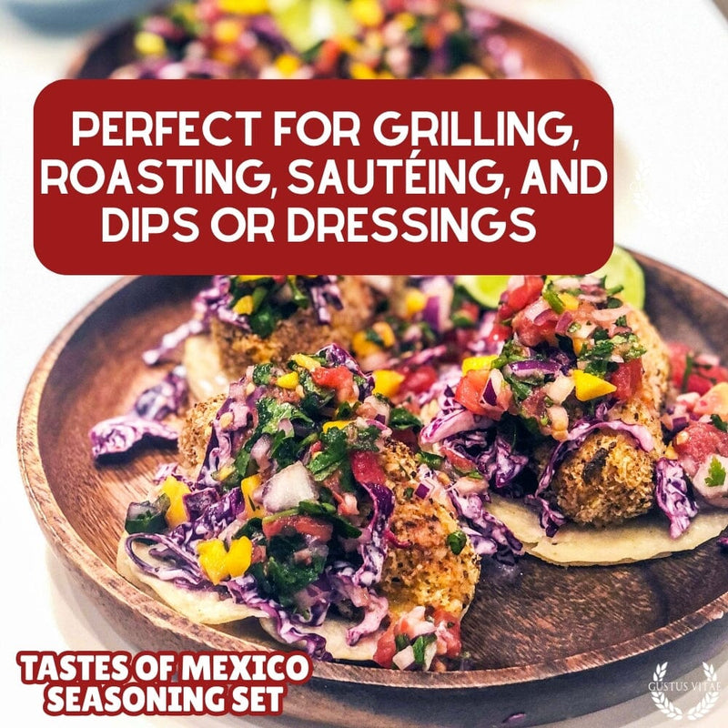 Mexican Seasoning Gift Set - Tastes of Mexico - Artisanal Spice Blends Six Pack