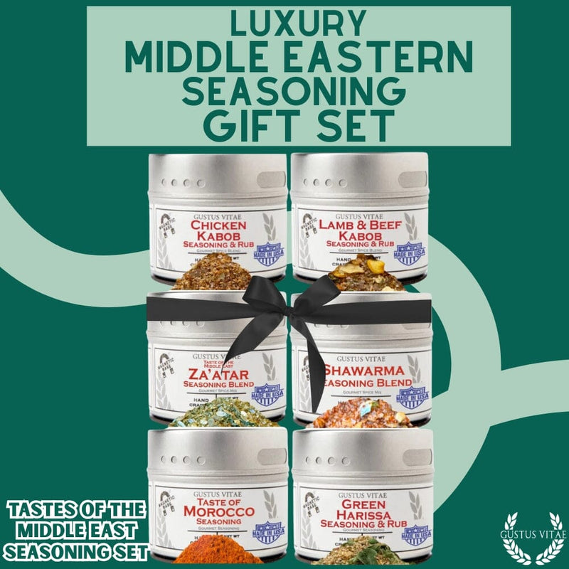 Middle Eastern Seasoning Gift Set - Tastes of The Middle East - Artisanal Spice Blends Six Pack