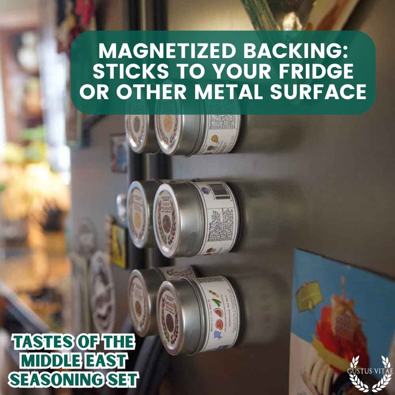 Middle Eastern Seasoning Gift Set - Tastes of The Middle East - Artisanal Spice Blends Six Pack