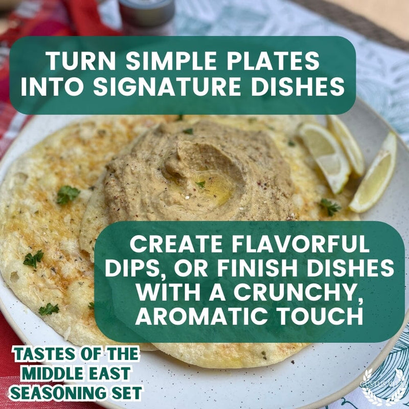 Middle Eastern Seasoning Gift Set - Tastes of The Middle East - Artisanal Spice Blends Six Pack