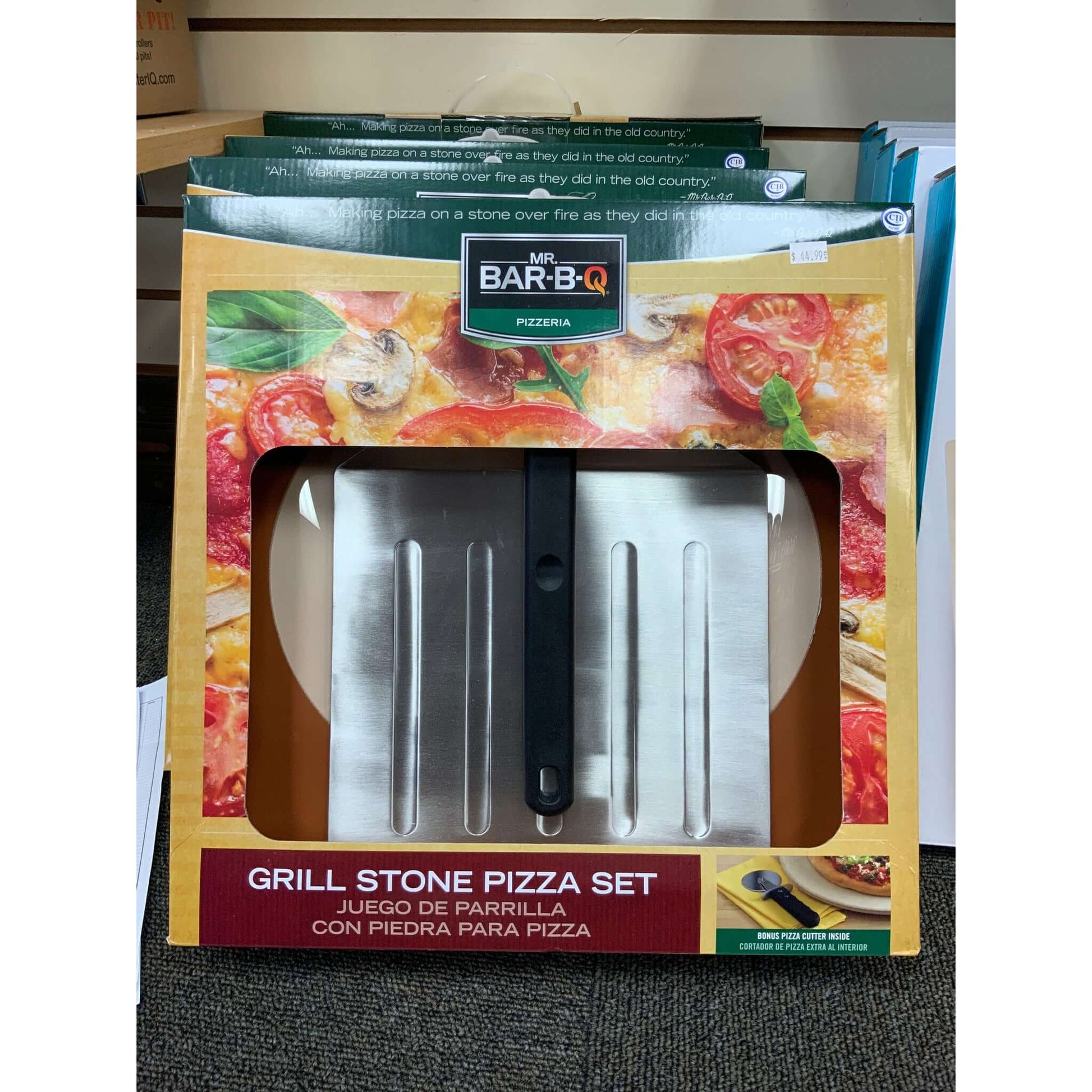 Mr. Bar-B-Q Grill Stone Pizza Set - The Kansas City BBQ Store