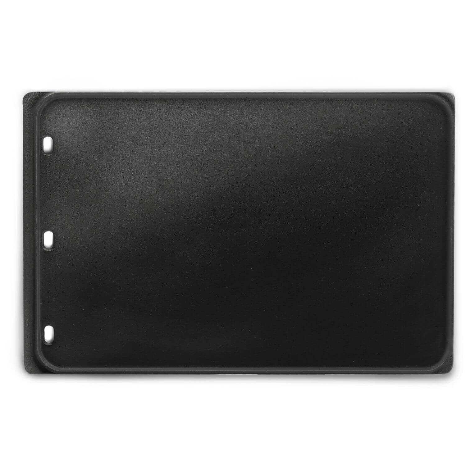 Napoleon 2-sided porcelain-enameled cast-iron griddle for Prestige 500 series, smooth and grooved surfaces.