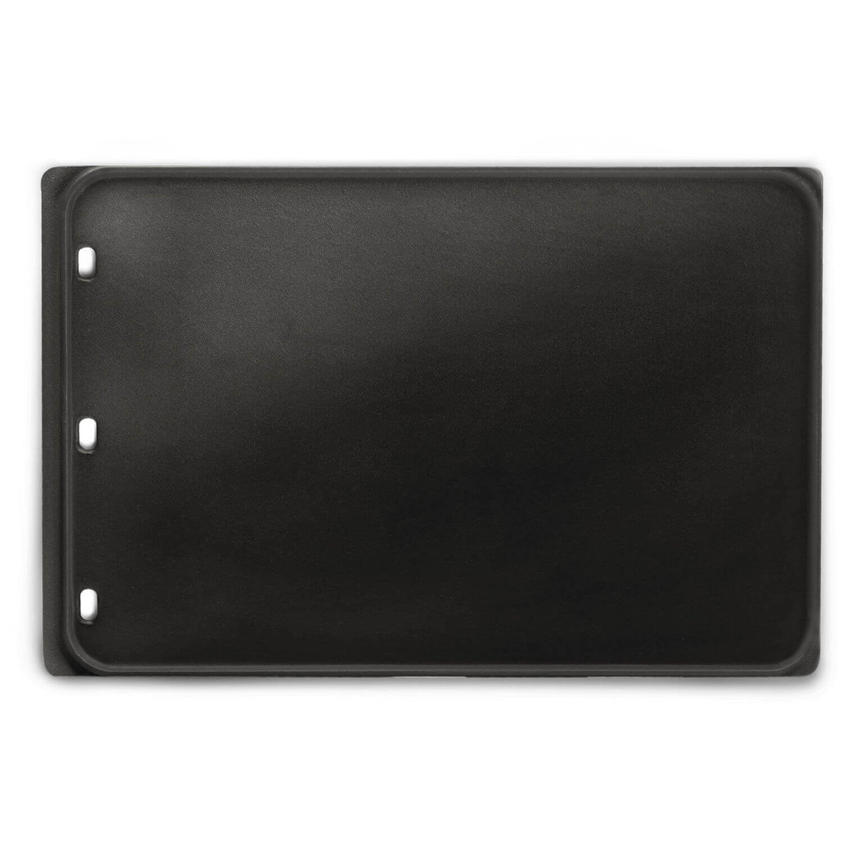 Napoleon 2-sided porcelain-enameled cast-iron griddle for Prestige 500 series, smooth and grooved surfaces.