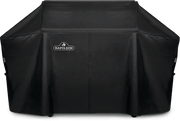 Napoleon PrestigePro 825 grill cover protecting the grill from weather damage and wear.