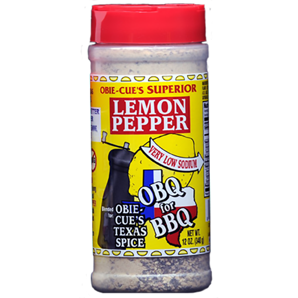 Obie-Cue's Lemon Pepper 12 oz. - The Kansas City BBQ Store