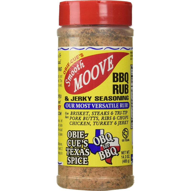 Obie-Cue's Smooth Moove BBQ Rub & Jerky Seasoning 14.3 oz. - The Kansas City BBQ Store